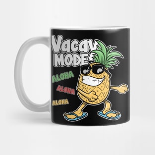 Floss Dance Pineapple Vacay Mode Aloha Hawaii Mug